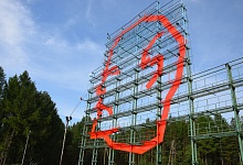 В Ухте идут работы по установке смотровых площадок у силуэта «Голова В.И. Ленина» 